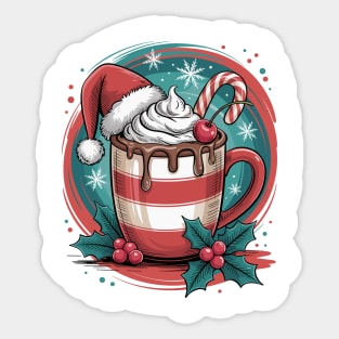 Cozy Cocoa Christmas Sweet Holiday Vibes Sticker